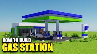 How To Build A GAS STATION In Minecraft!