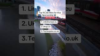 free visa sponsorship jobs in UK | how to get a job with visa sponsorship in UK