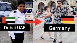 Dubai worker to a university student in Germany (pese nahi the)