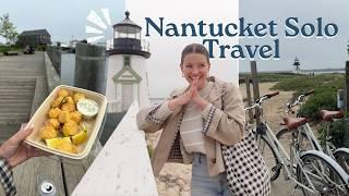 SOLO TRAVEL VLOG: come to Nantucket with me! 