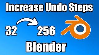 How to change the number of undo steps in Blender