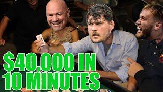 Taylor Lewan Wins $40,000 DOLLARS IN 10 MINUTES With Dana White In Las Vegas