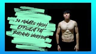 KILLER  FAT BURNING WORKOUT!  : 30 minutes High Intensity Training - intermediate