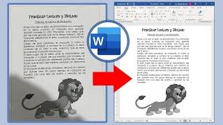 How to convert an image to editable text in Word