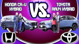 Toyota RAV4 hybrid VS Honda CR-V hybrid comparison//Battle of the hybrids