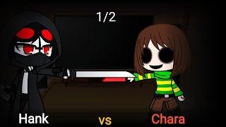 Madness combat и Undertale реагируют на Hank vs Chara 1/2/Gacha club/Animation