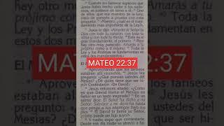 MATEO 22:37 #lospasajesdelabiblia #biblia #palabradeDios