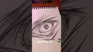 Quick Sketch of Gojo Eyes. #howtodraw #animedrawing #gojo