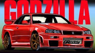 Как нарисовать Ниссан Скайлайн | How to draw Nissan Skyline R34 | Car drawing Nissan Skyline R34