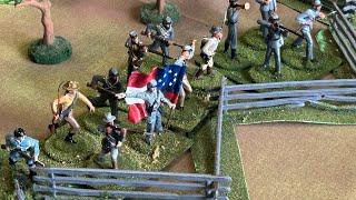 The Battle of Mathews, Va 186? A what it scenario in 54mm at Bill’s boat house bunker