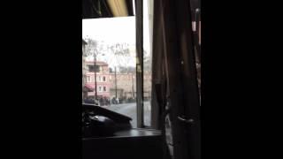 Istanbul Turkey Tram first seat view
