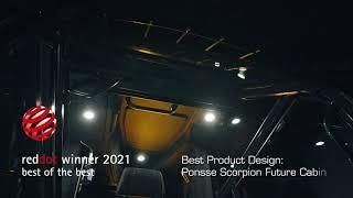 Ponsse Scorpion Future Cabin wins Red Dot "Best of the Best" design award 2021