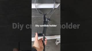 DIY curcible Holder handle, melting, furnace, aluminum casting.
