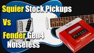 Squier Stock Pickups vs Fender Gen4 Noiseless