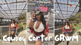 Cowboy Carter GRWM + DIY Denim Shorts | Country Glam Transformation! ￼