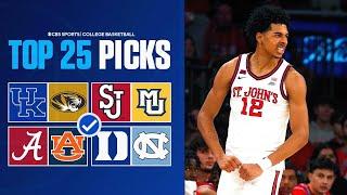 College Basketball: Picks & Predictions For EVERY Top 25 Game this Saturday 