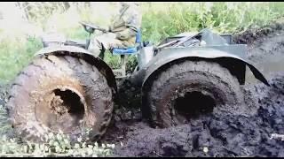 КАРАКАТ ПЕРЕЛОМКА ПО БЕЗДОРОЖЬЮ. БОЛОТОХОД ЗАСТРЯЛ В ГРЯЗИ. Off road.