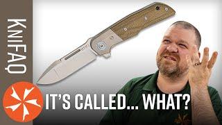 KnifeCenter FAQ #189: Knives With The Worst Names? How To Name A Knife?