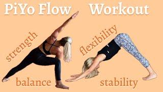 25 Minute PiYo Flow Workout - No Equipment Needed!