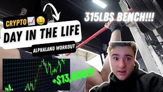 $13,000 CRYPTO AIRDROP, GYM SHENANIGANS, GROCERY HAUL, ALPHALAND BENCH WORKOUT