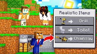 Minecraft Manhunt But, I Have Realistic Weapons