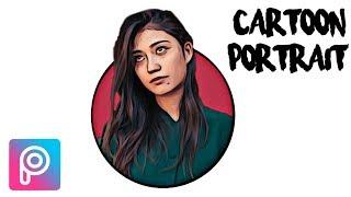 Edit Cartoon Portrait Logo || PicsArt Tutorial