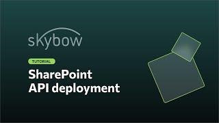 How to use the skybow provisioning API to install your SharePoint solution