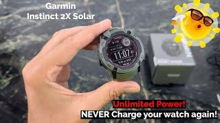 Garmin Instinct 2X SOLAR : The Smartwatch that Never needs a charge!