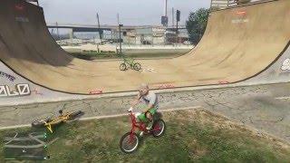 Где достать цветной bmx и как выполнять легкие трюки на нем? (GTA ONLINE)