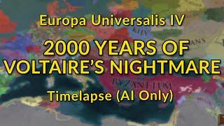 2000 years of Voltaire's Nightmare | EU4 AI Only Timelapse