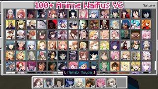 100+ Anime Waifus Character V6 Addon [Jenny Mods] In Minecraft PE/BE 1.19