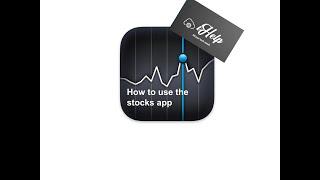 How to use the stocks app