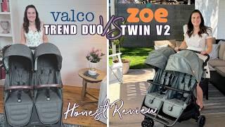 Zoe Twin V2 vs Valco Trend Duo | Which Side by Side Double Stroller Is Best?