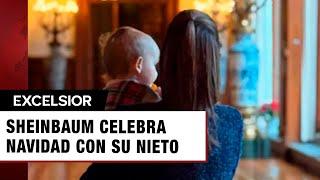 Sheinbaum disfruta la navidad acompañada de su nieto en Palacio Nacional