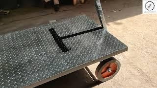 Heavy duty platform trolley || 2 ton capacity || Material handling equipments ||