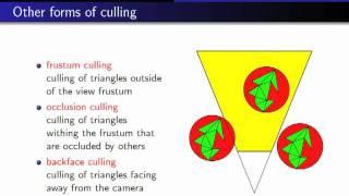 Computer Graphics 2011, Lect. 8(2) - Clipping, culling, and Z-buffer