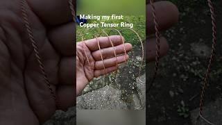 Making my first Copper Tensor Ring. A total novice approach