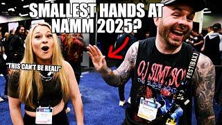 Do I have the smallest hands at NAMM!? (Jeff Loomis, Tosin Abasi and more)