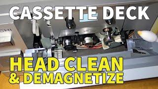 How to clean and demagnetize the heads on your cassette deck - tape recorder