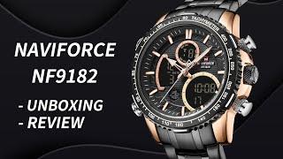 UNBOXING REVIEW | NAVIFORCE Watch Men's watch NF9182 Hot Sales Dual Display Watch (Racing Style)