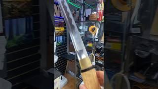 Sharpening samurai sword ￼