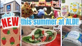 ⭐What's NEW at Aldi  June Summer Items & a Pita Pocket Lunch | Summertime Grocery SHOP with me!