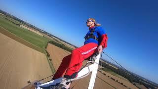 Tara's Wing Walk for the MND Association - 21 September 2019 at AeroSuperBatics in Cirencester