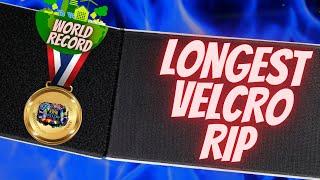 The longest Velcro Rip in History | World Record 2023 | ASMR