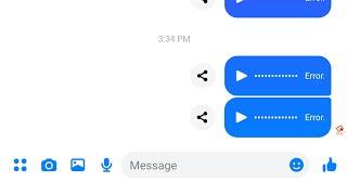 Fix messenger voice message not sending problem | messenger voice message problem not working