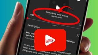 Something Went Wrong YouTube iPhone | YouTube Something Went Wrong Please Try Again iPhone | 2023