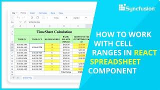 How to Work with Cell Ranges in React Spreadsheet