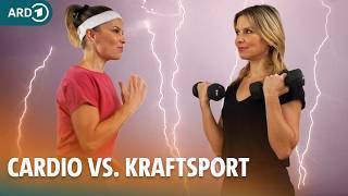 Cardio und Krafttraining zum Muskelaufbau und Abnehmen | Dr. Julia Fischer | ARD Gesund