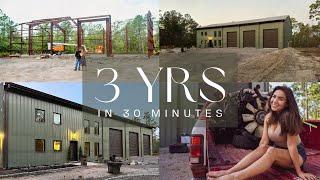 Woodys Barndominium Build, 3 years in 30 minutes