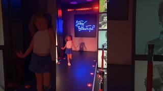 RUNWAY at NYC Museum!   @MadameTussaudsUSA #shorts #mileycyrus #runway #model #childactor #fun